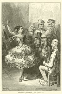 Eine Tanzakademie in Sevilla von Gustave after Dore