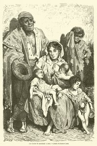 Eine Bettlerfamilie in Jaen