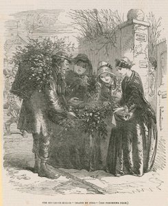 Der Mistelzweigverkäufer von after Hablot Knight Browne