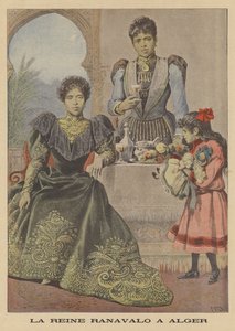 Königin Ranavalona III. von Madagaskar im Exil in Algier