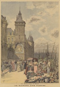Frühling in Paris. Der Blumenmarkt