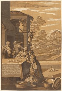 Der reiche Mann und der arme Lazarus (linkes Panel) von after Jacopo Bassano John Baptist Jackson