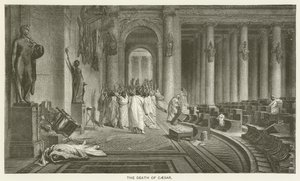 Der Tod von Caesar von after Jean Leon Gerome