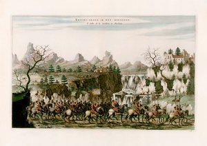 Kavallerie marschiert von after Johannes Nieuhof