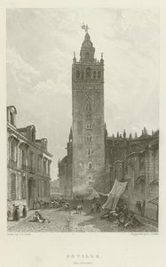 Sevilla, Die Giralda von after John Frederick Lewis