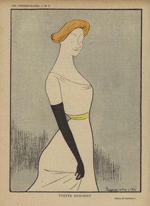 Yvette Guilbert, Illustration für Le Rire