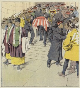 Militärische Zeremonie in Tokio