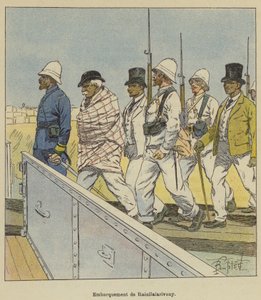 Einschiffung von Rainilaiarivony von after Louis Charles Bombled