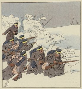 Japanische Infanterie in Winterfelduniform