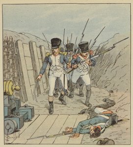 Der Kapitän von Chambure, der Anführer dieser berühmten Kompanie, etc. von after Louis Charles Bombled