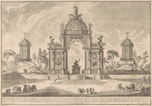 Die Seconda Macchina für die Chinea von 1756: Der Tempel der Ceres