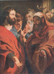 Jesus unterrichtet Nikodemus von after Peter Paul Rubens