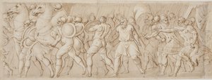 Raub der Sabinerinnen, rechte Hälfte von after Polidoro da Caravaggio