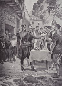 Ein montenegrinischer Osterbrauch von after Richard Caton II Woodville