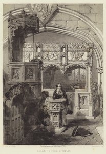 Boxgrove Kirche, Sussex von Samuel (after) Prout
