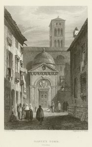 Dantes Grab, Ravenna von Samuel (after) Prout
