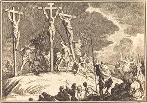 Durchbohrung der Seite Christi von after Sébastien Le Clerc I