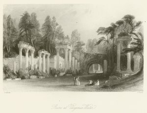 Ruinen bei Virginia Water von after Thomas Allom