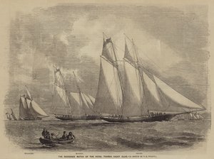 Das Schoner-Rennen des Royal Thames Yacht Club von after Thomas Harrington Wilson