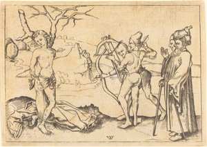 Martyrium des Heiligen Sebastian von after Wenzel von Olmutz