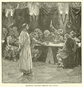 Alphege vor die Dänen gebracht von after William Henry Margetson