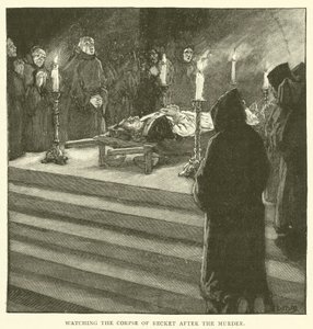 Überwachung der Leiche von Becket nach dem Mord von after William Henry Margetson