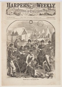 Weihnachtsgeschenke im Lager – Weihnachten, 1861