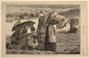 Am Strand von Long Branch – Die Kinderstunde von after Winslow Homer