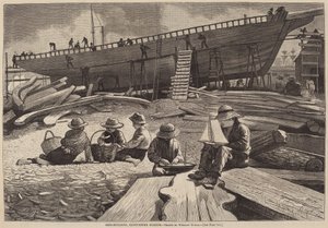 Schiffbau, Gloucester Hafen von after Winslow Homer
