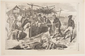 Erntedankfest im Lager von after Winslow Homer