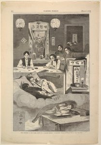 Die Chinesen in New York – Szene in einem Baxter Street Club-Haus von after Winslow Homer