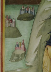 Detail aus dem Massaker an den Dienern und Hirten von Hiob von also Manfredi de Battilori Bartolo di Fredi