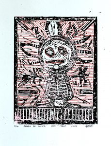 Primitives Sonnenmaske