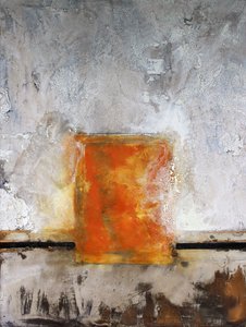 Texturiertes Orangenes Rechteck