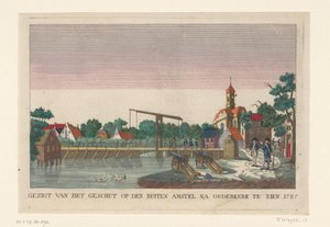 Batterie bei Ouderkerk, 1787 von anonymous (attributed to)
