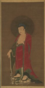 Buddha Amitabha steigt aus seinem Reinen Land herab von anonymous 