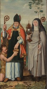 Die heilige Klara und der heilige Martin von Tours