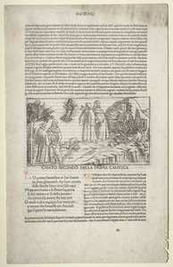 Dante und Virgil mit der Vision von Beatrice von attributed to Baccio Baldini (Italian, c. 1436 1487)