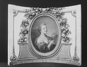 Frau mit einer Rose, eines von einem Set, 1770-90