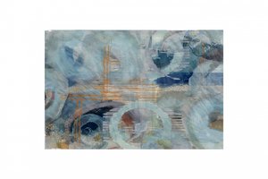 Abstrakte blaue Kreise