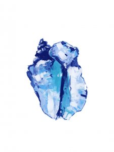 Abstraktes blaues Schneckenhaus von cartissi
