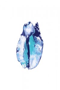 Abstrakter blauer Kristall von cartissi