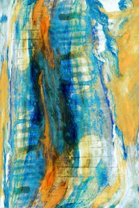 Abstrakter blauer Goldfluss von cartissi