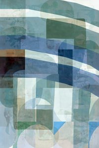 Abstrakte Blau-Grüne Schichten