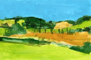 Abstrakte Landschaftsansicht von cartissi