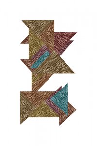 Abstraktes strukturiertes Puzzle
