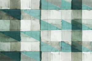 Aqua-geometrisches Muster
