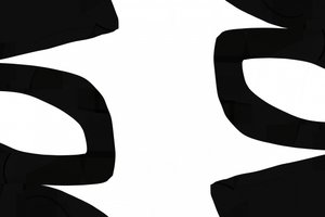 Schwarze Abstrakte Kurven von cartissi