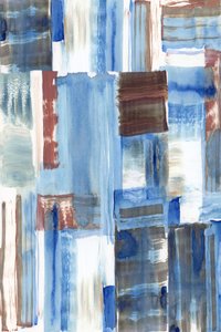 Blaue Braune Abstrakte Striche von cartissi