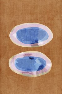 Blaue und Rosa Abstrakte Formen von cartissi